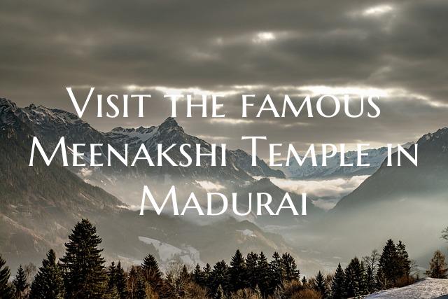 Visit the famous Meenakshi Temple in Madurai